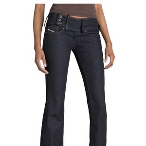 Diesel SEXY Cherock Dark Wash Low Rise Retro Bootcut Jeans Size 31X32 00AA8